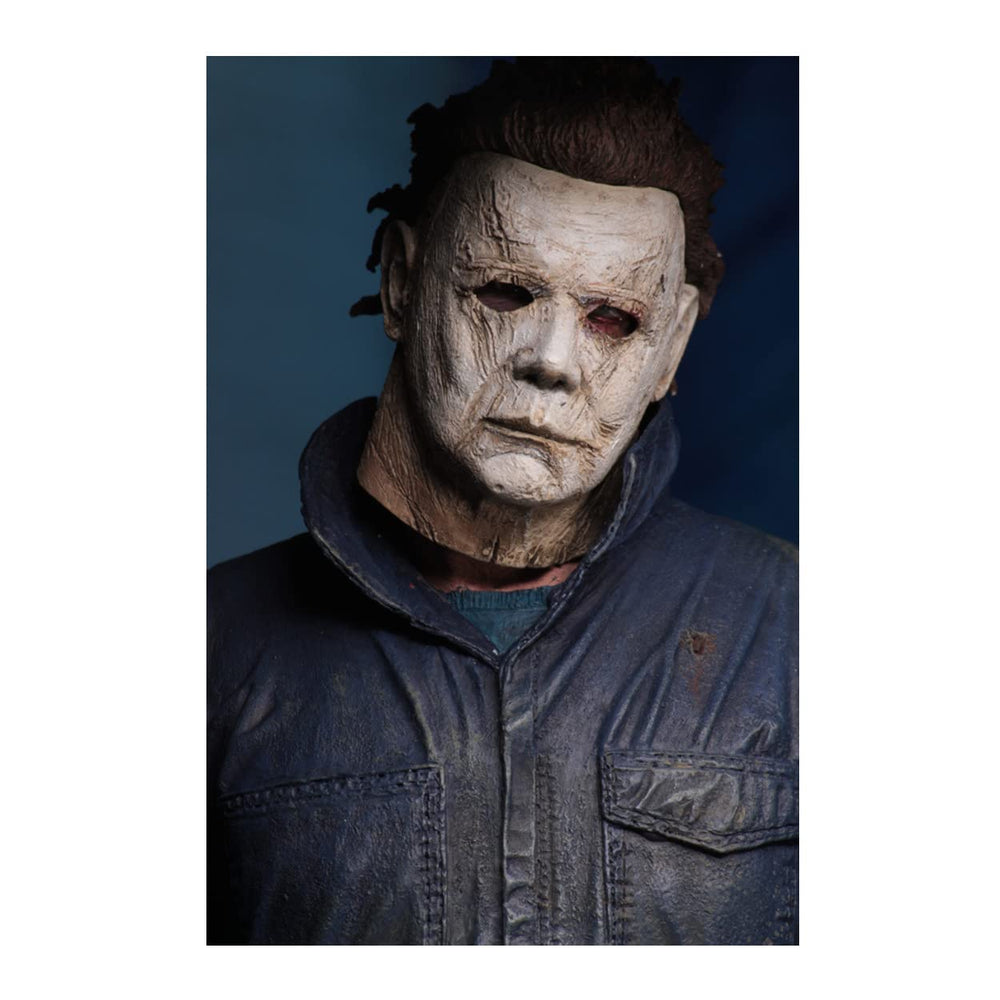 NECA Michael Myers close-up head shows detailed sculpt and menacing expression