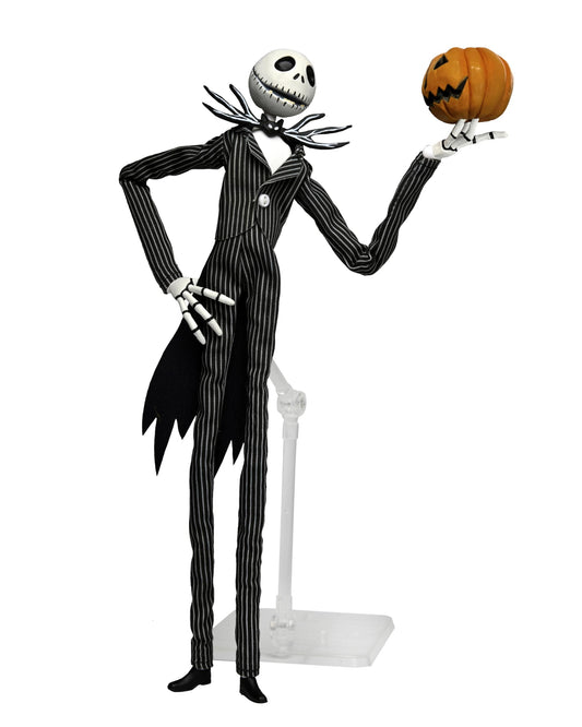 NECA Jack Skellington 30th anniversary front view ideal for shelf display.