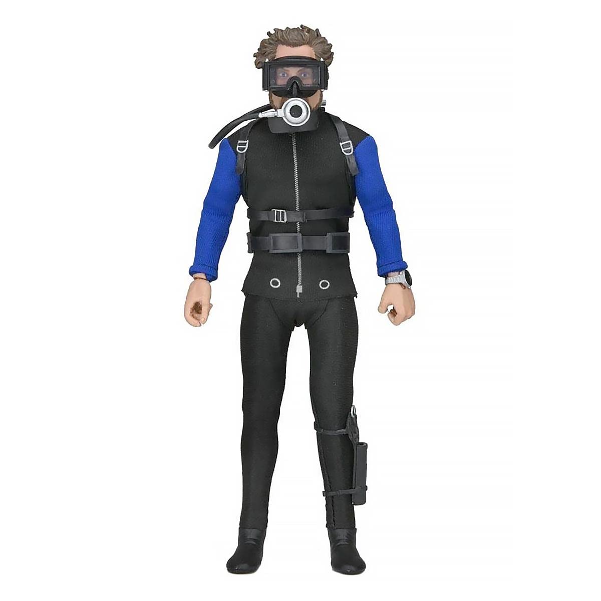 NECA Jaws Hooper 8in clothed figure for authentic display and collection.