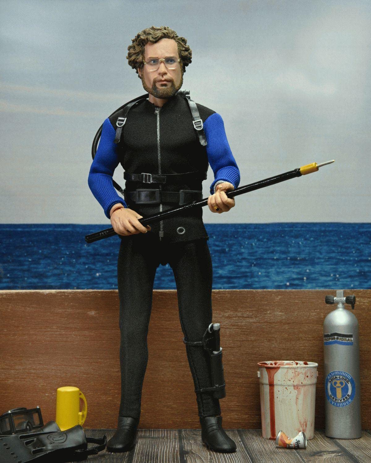 NECA Jaws Hooper flippers accessory for action-ready underwater displays.