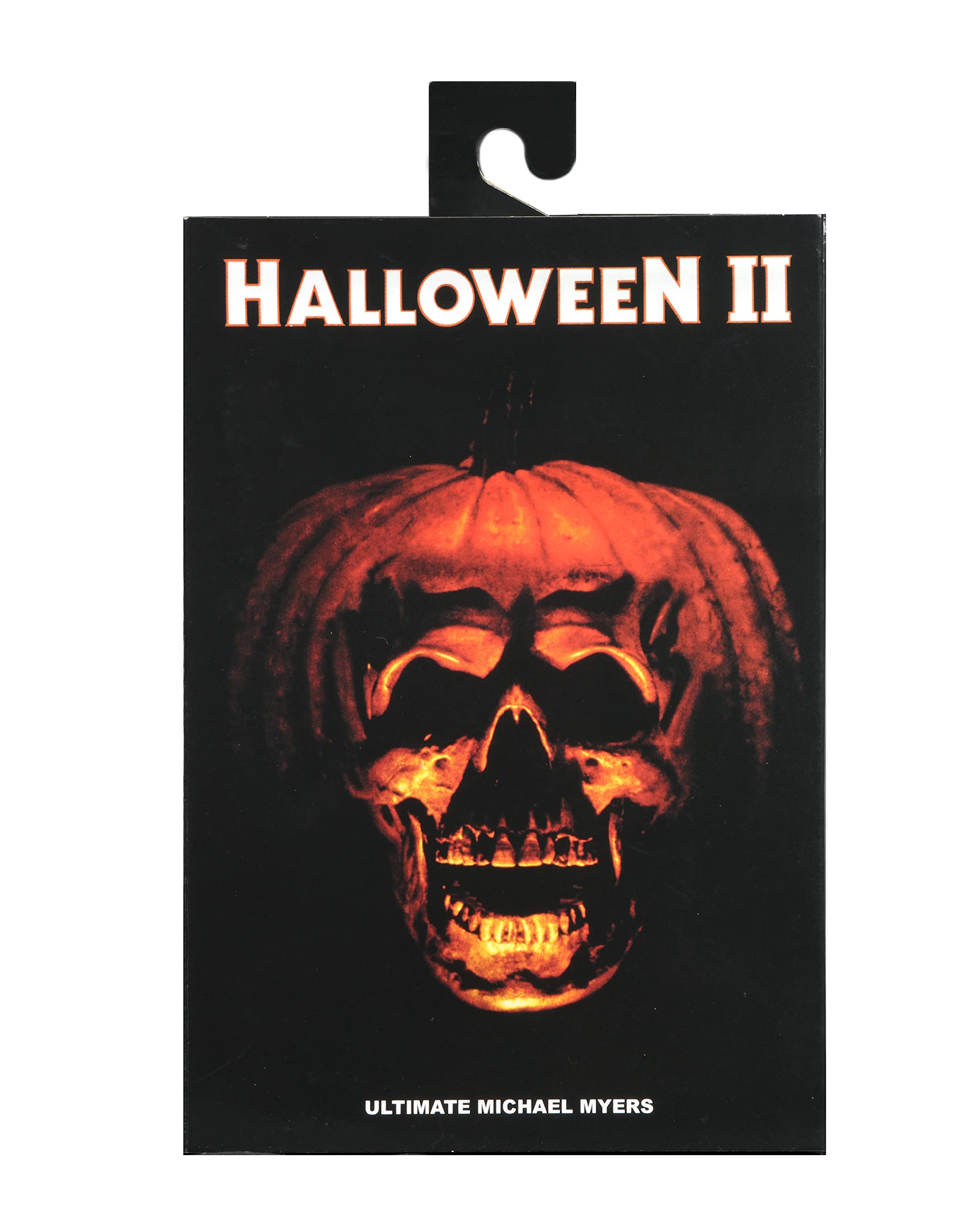 NECA Michael Myers Halloween II accessories include syringe, knife, hammer.