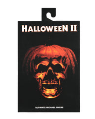 NECA Michael Myers Halloween II accessories include syringe, knife, hammer.