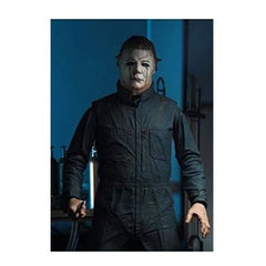 NECA Michael Myers Halloween II three heads for varied expressions.