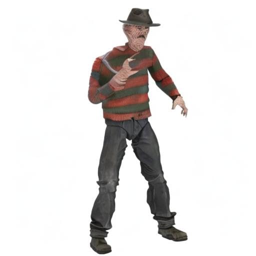 NECA Nightmare on Elm Street Freddy removable hat and pool fire effect recreate iconic pool moment.