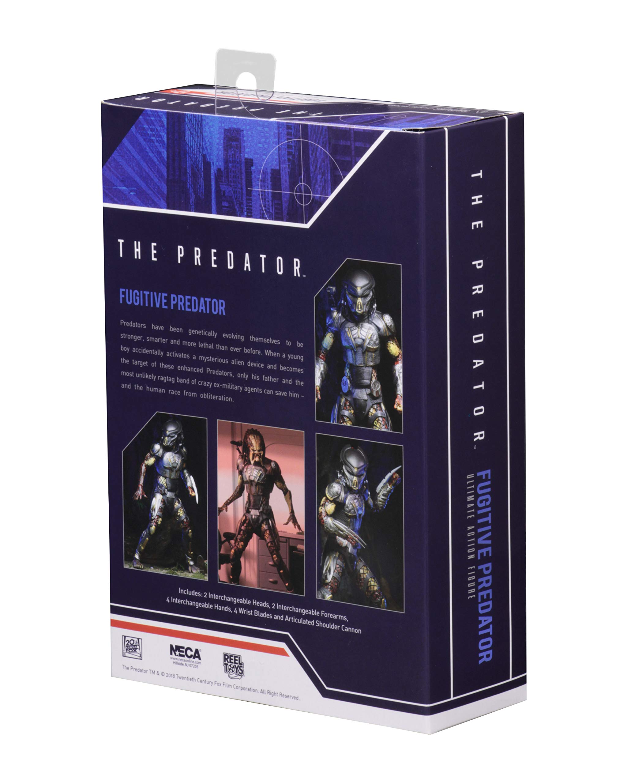 NECA Predator 2018 interchangeable hands offer varied display gestures.