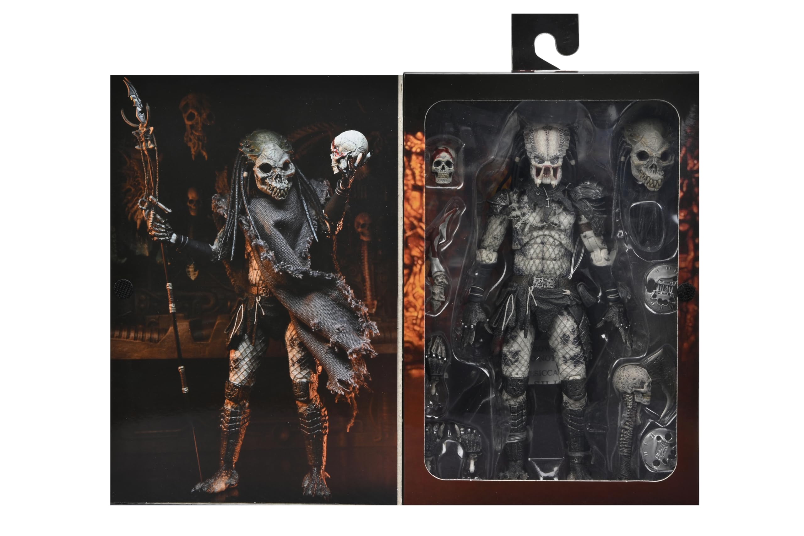 NECA Predator Shaman unmasked head provides dramatic reveal options.