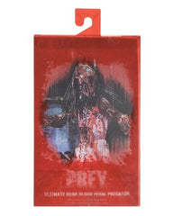 NECA Prey Bear Blood figure on shelf with diorama backdrop