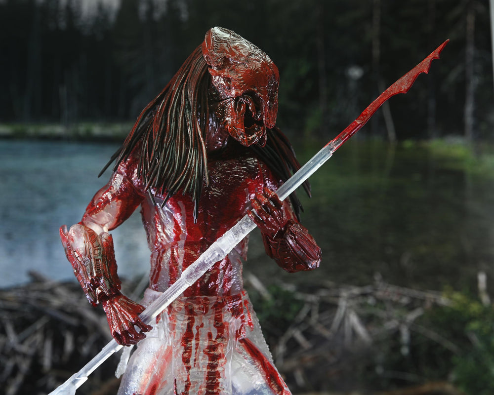 NECA Prey figure in dynamic pose for display dioramas