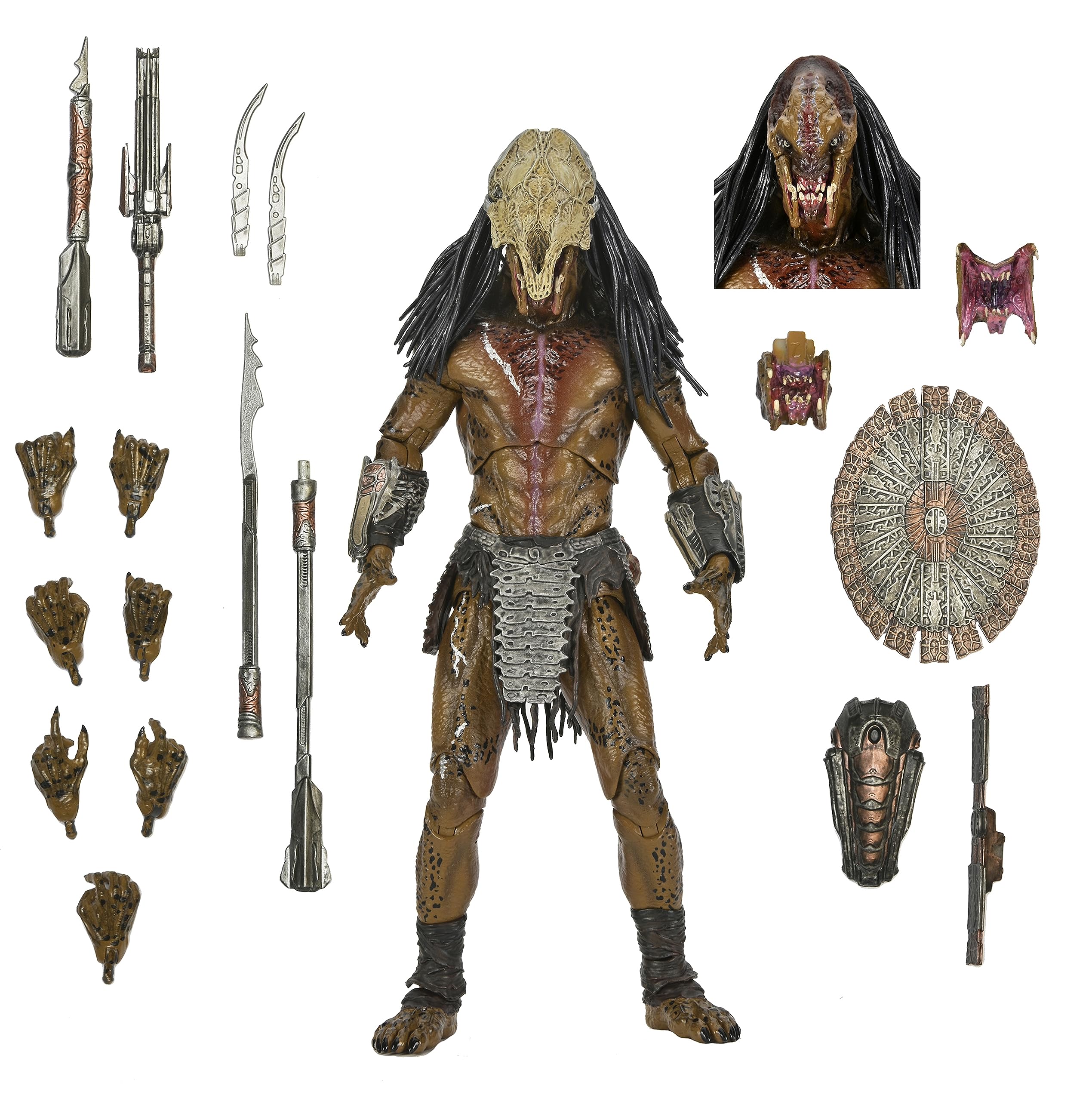 NECA Prey Ultimate Feral Predator figure front view for display and collection