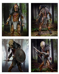 NECA Prey Ultimate Feral Predator shields opened for dramatic display