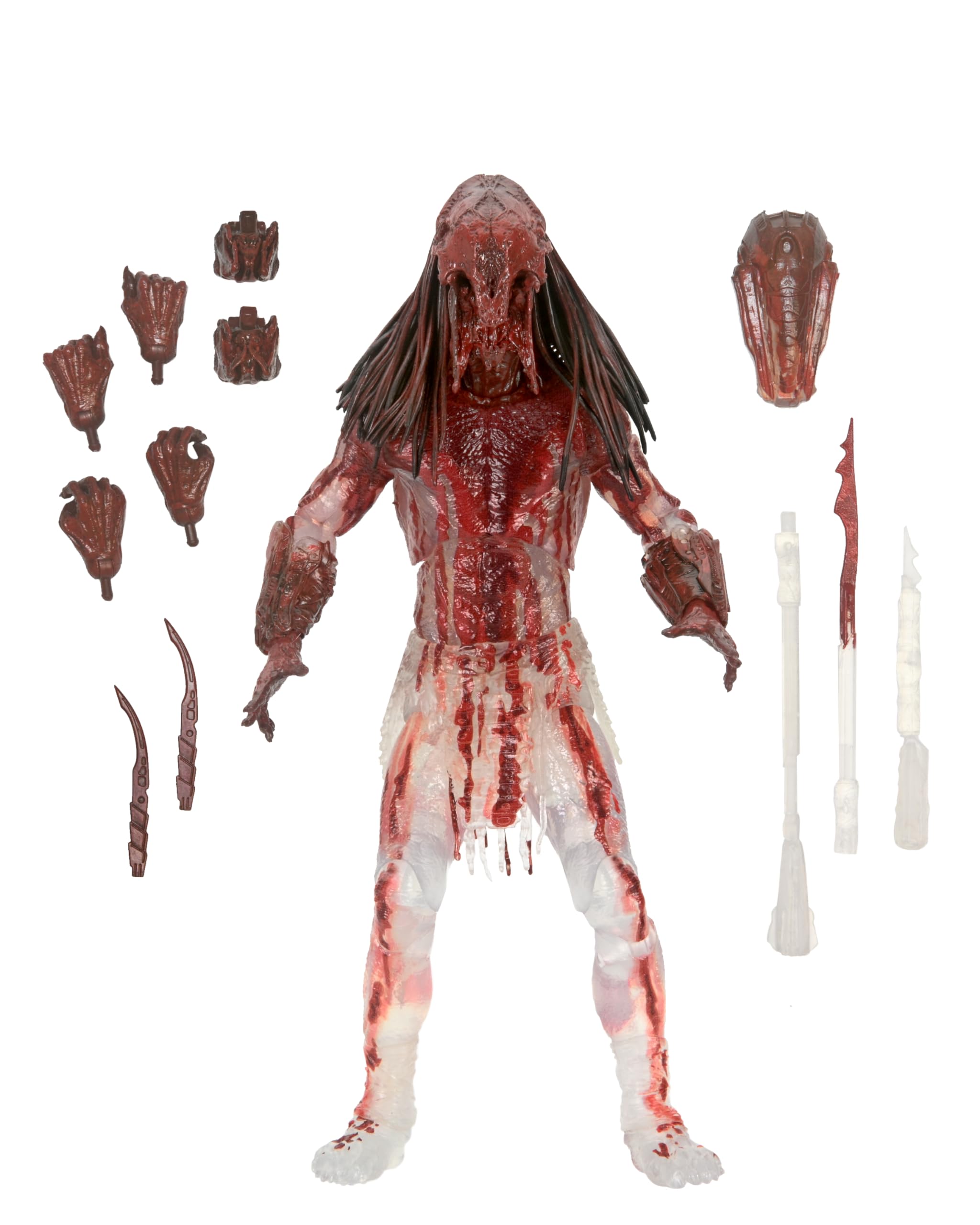 NECA Prey 1:7-scale Ultimate Predator Bear Blood figure front view for display