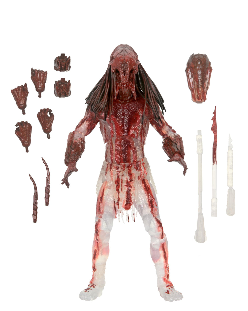 NECA Prey 1:7-scale Ultimate Predator Bear Blood figure front view for display