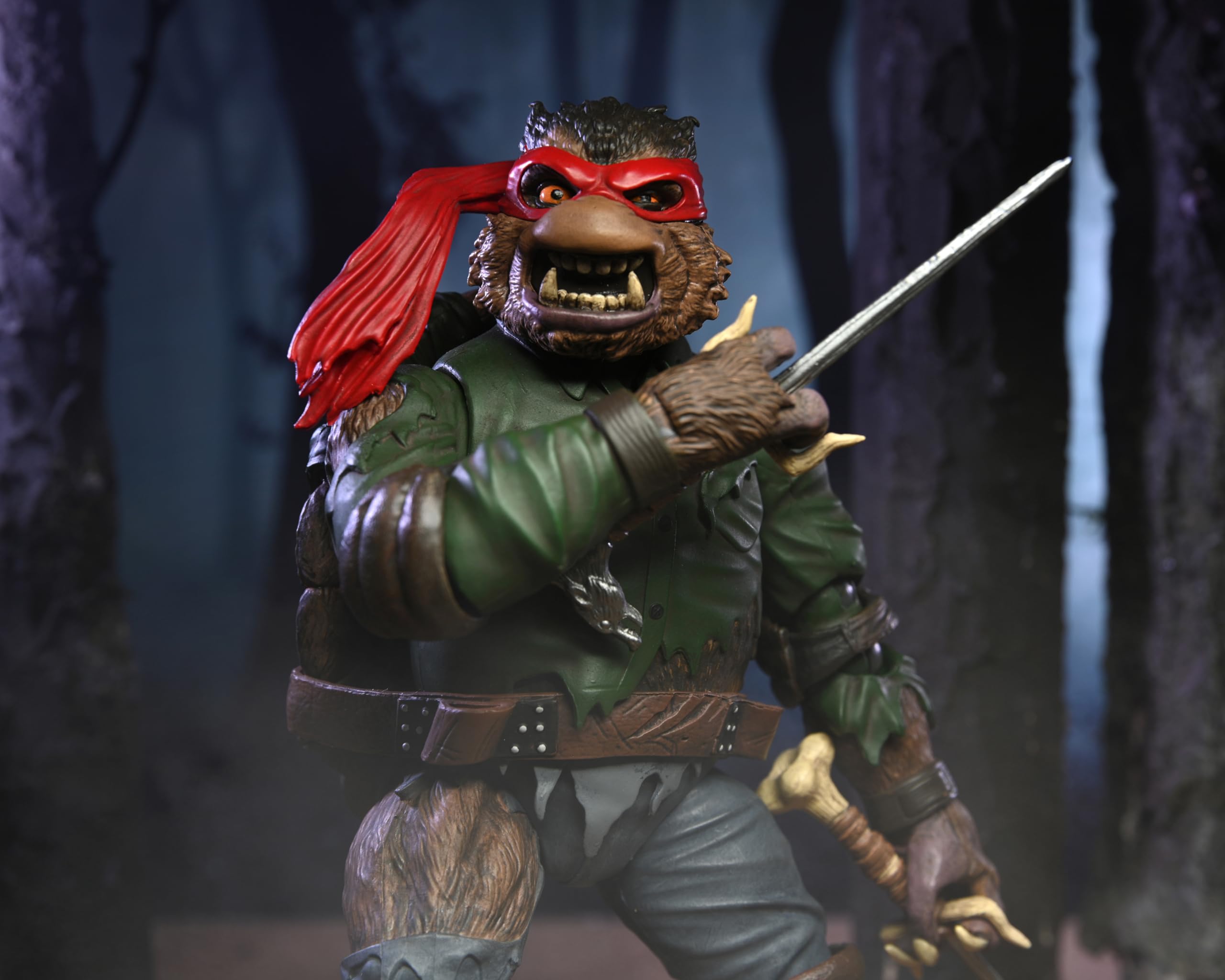 NECA Raphael Wolfman 7in figure ideal for collectors and TMNT fans.