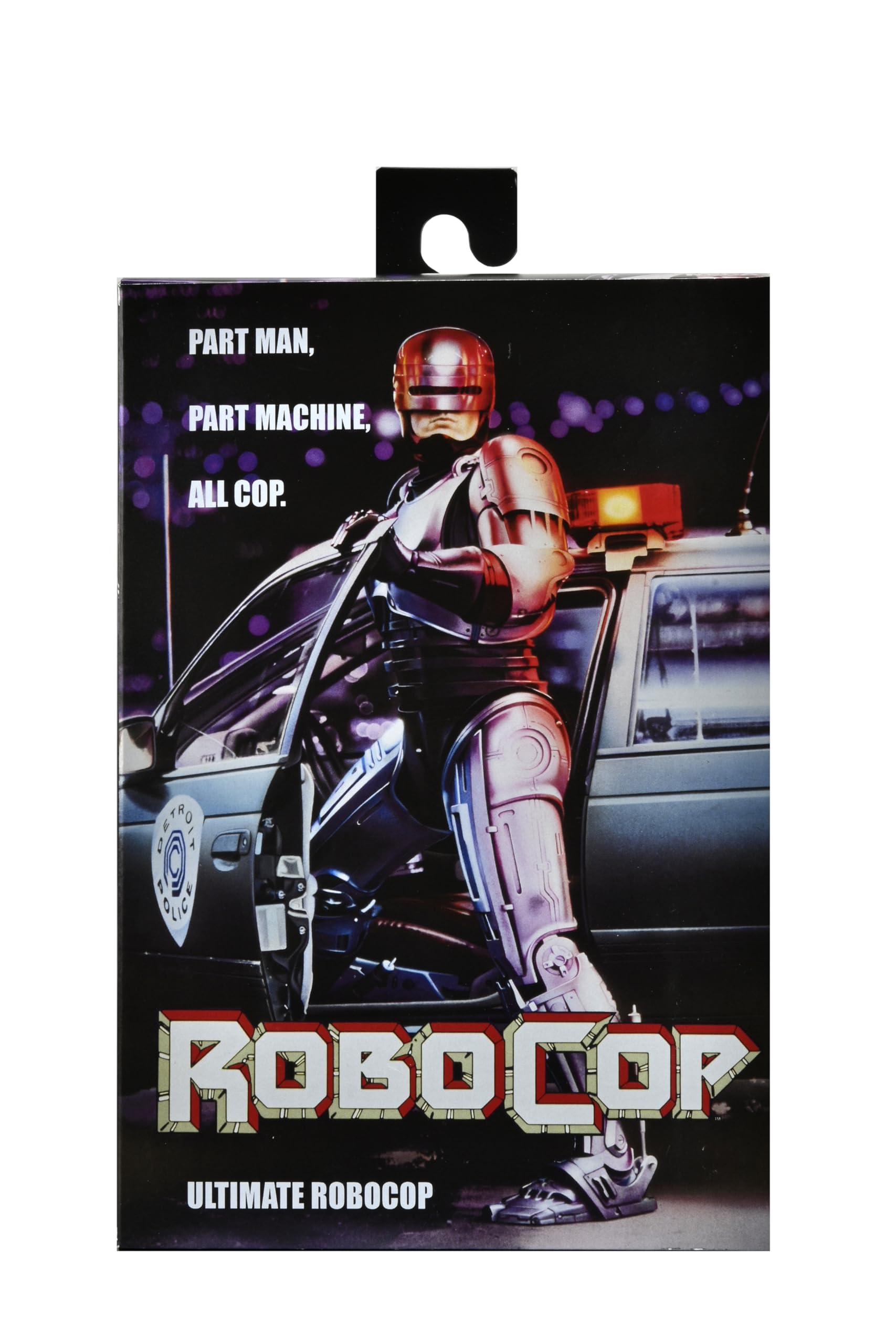 NECA Robocop Ultimate figure front view with detailed deco for display