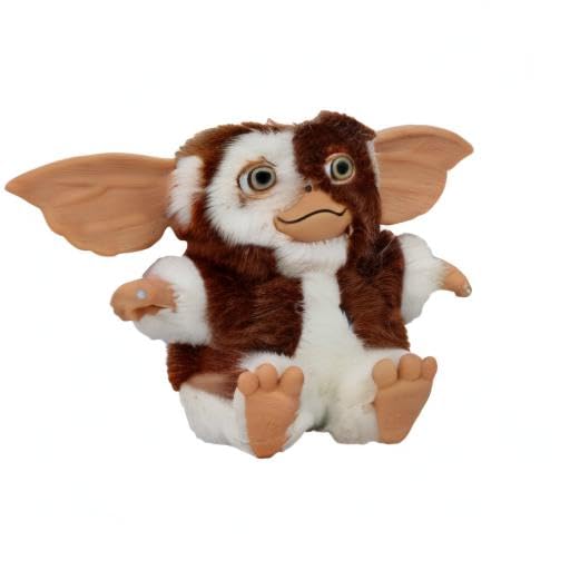 NECA Similing Gizmo plush; desk display adds playful charm to any space.