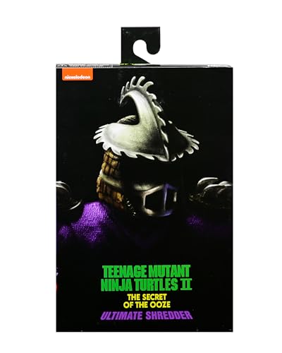 NECA TMNT Shredder in attack pose for dynamic photography.