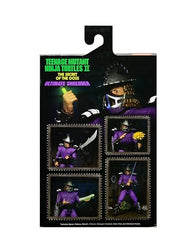 NECA TMNT Shredder with weapons set for display variety.