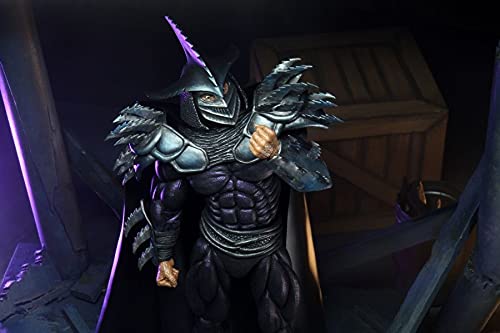 NECA TMNT Super Shredder Shadow Master interchangeable hands enable varied stances.
