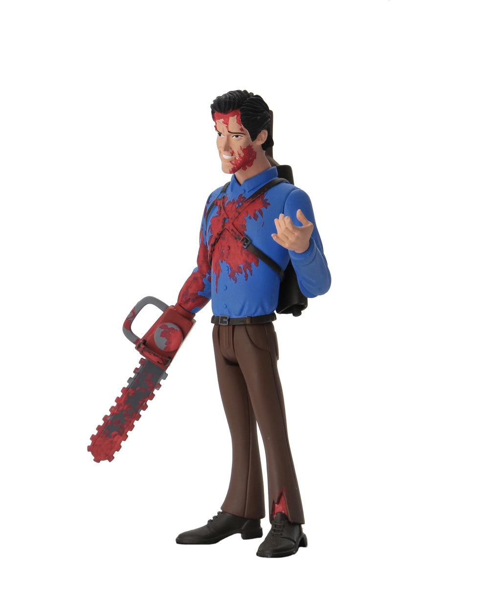 NECA Toony Terrors Ash packaging with blister card and bonus backdrop.