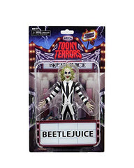 NECA Beetlejuice Toony Terrors 6-inch figure side view highlighting articulation.