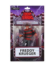 NECA Toony Terrors Freddy Krueger on display stand for collectors.