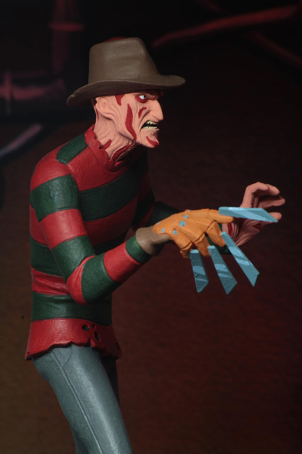 NECA Toony Terrors Freddy Krueger captures Elm Street horror vibe.