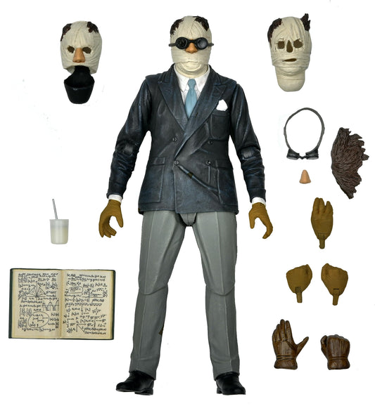 NECA Ultimate Invisible Man figure face detail for display and collection.