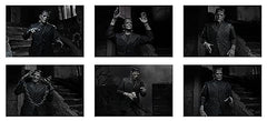 NECA Universal Monsters Frankenstein BW 7-inch figure for shelf-worthy display.