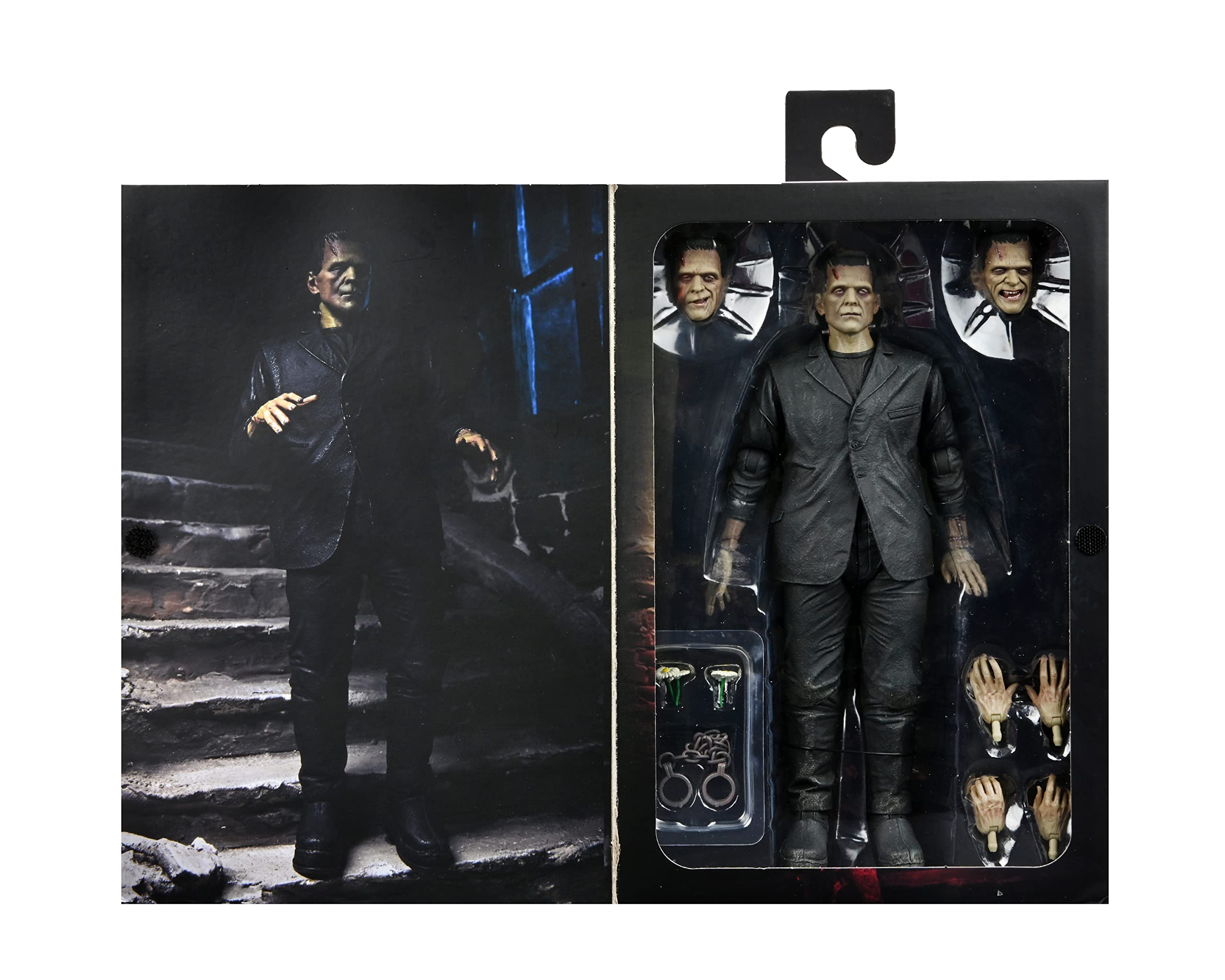 NECA Universal Monsters Frankenstein display setup ideas for shelves.