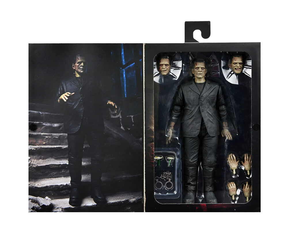 NECA Universal Monsters Frankenstein display setup ideas for shelves.