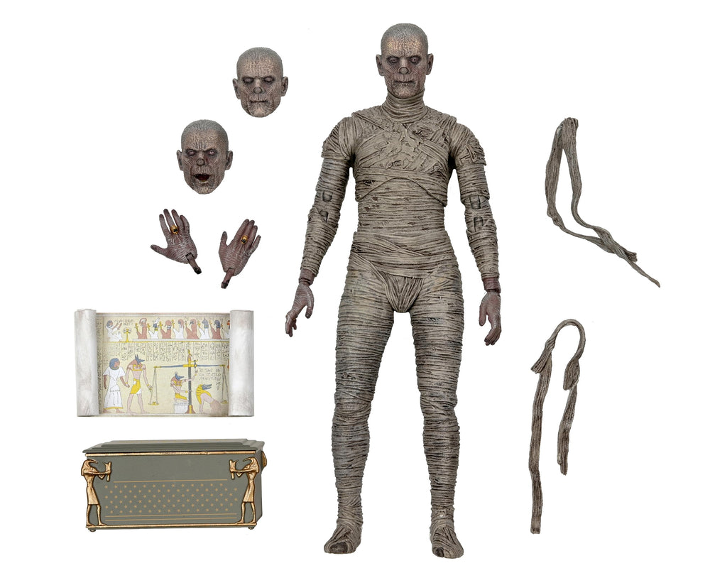NECA Mummy figure in dynamic display pose for shelves