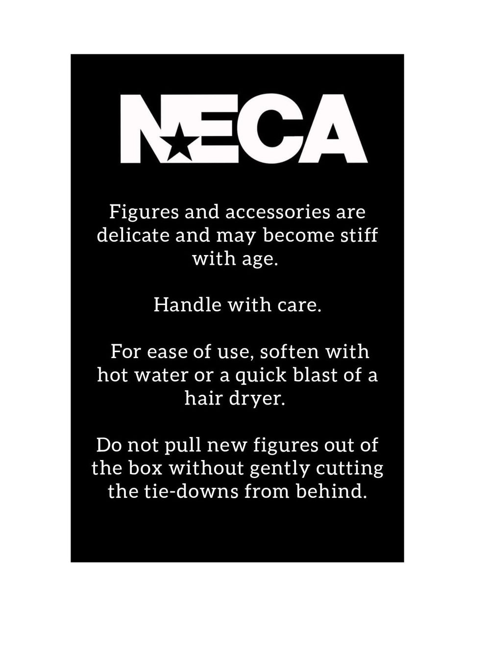 NECA Leonardo Hunchback collector box packaging for safe display