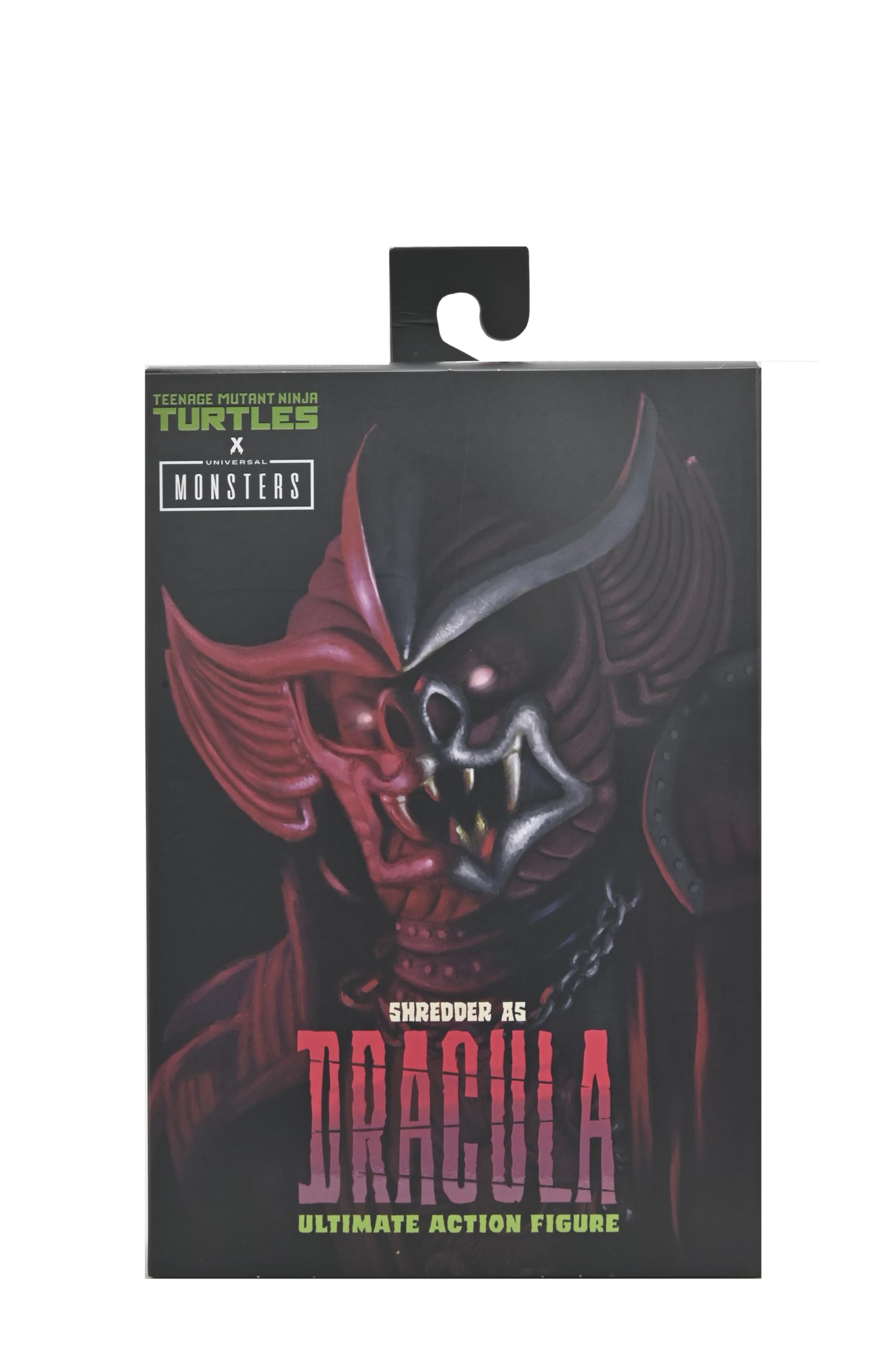 NECA Shredder as Dracula Crimson figure front view for dramatic shelf display