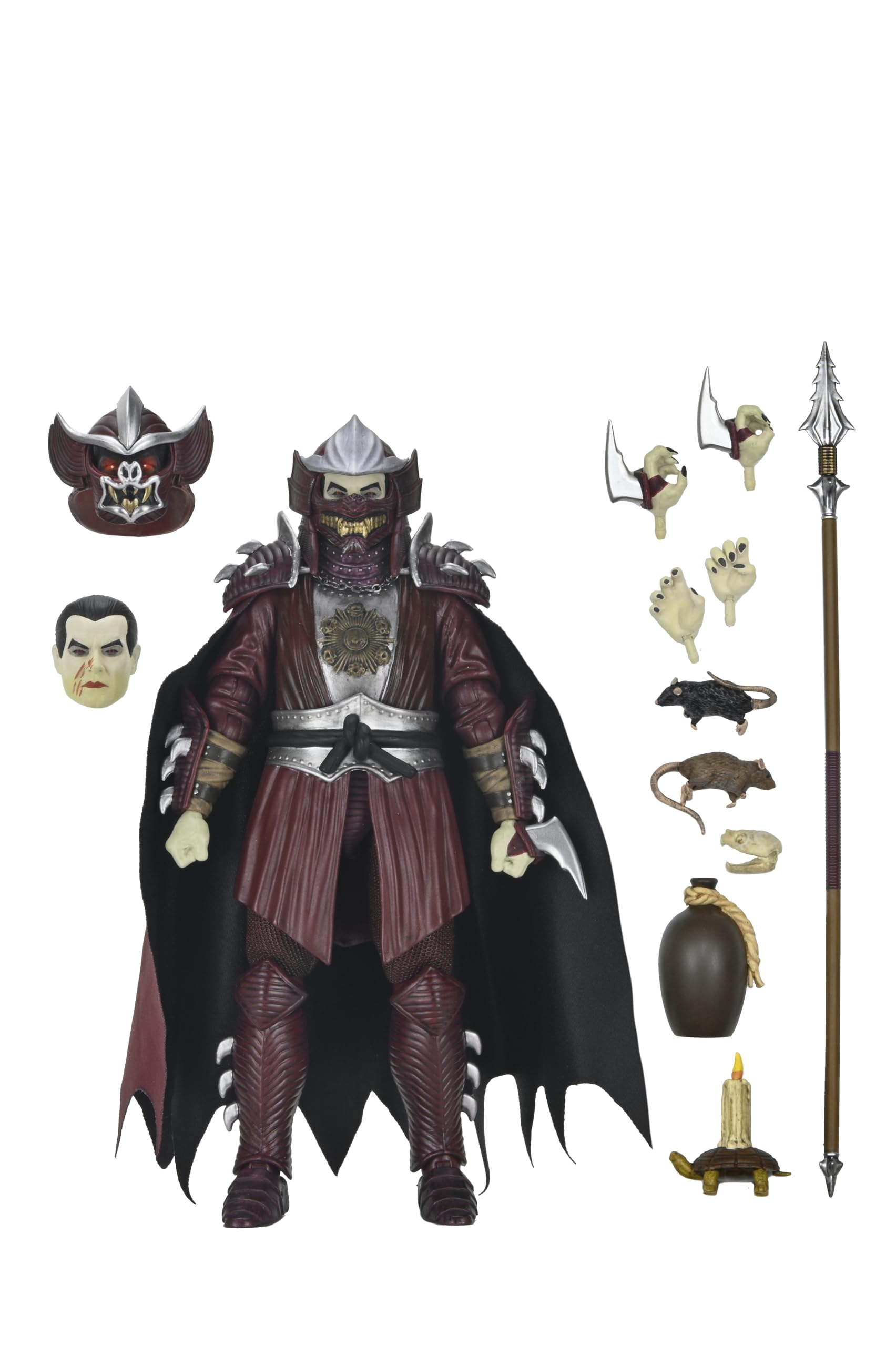 NECA Shredder as Dracula Crimson spear and juice jug for dynamic setups
