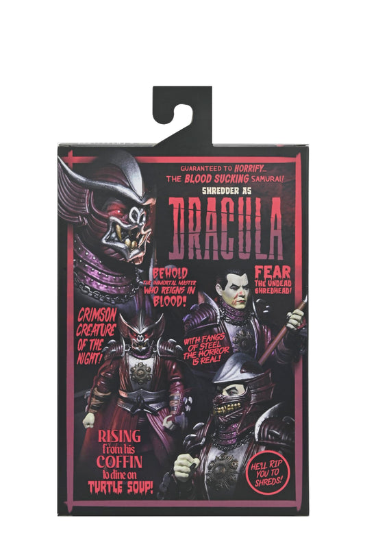 NECA Shredder as Dracula Crimson with three heads for versatile display options