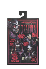 NECA Shredder as Dracula Crimson with three heads for versatile display options