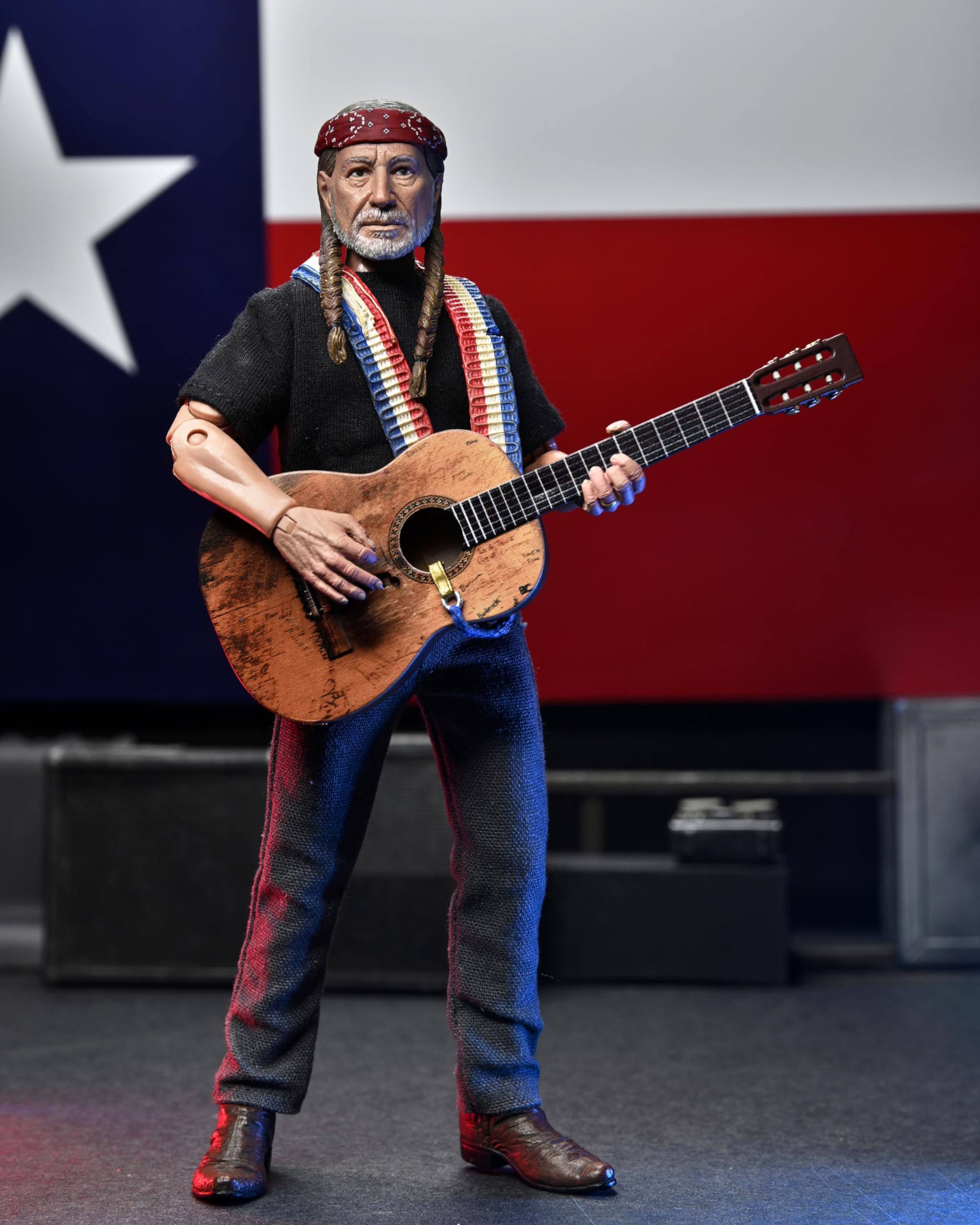 NECA Willie Nelson articulation points offer versatile posing options for scenes.