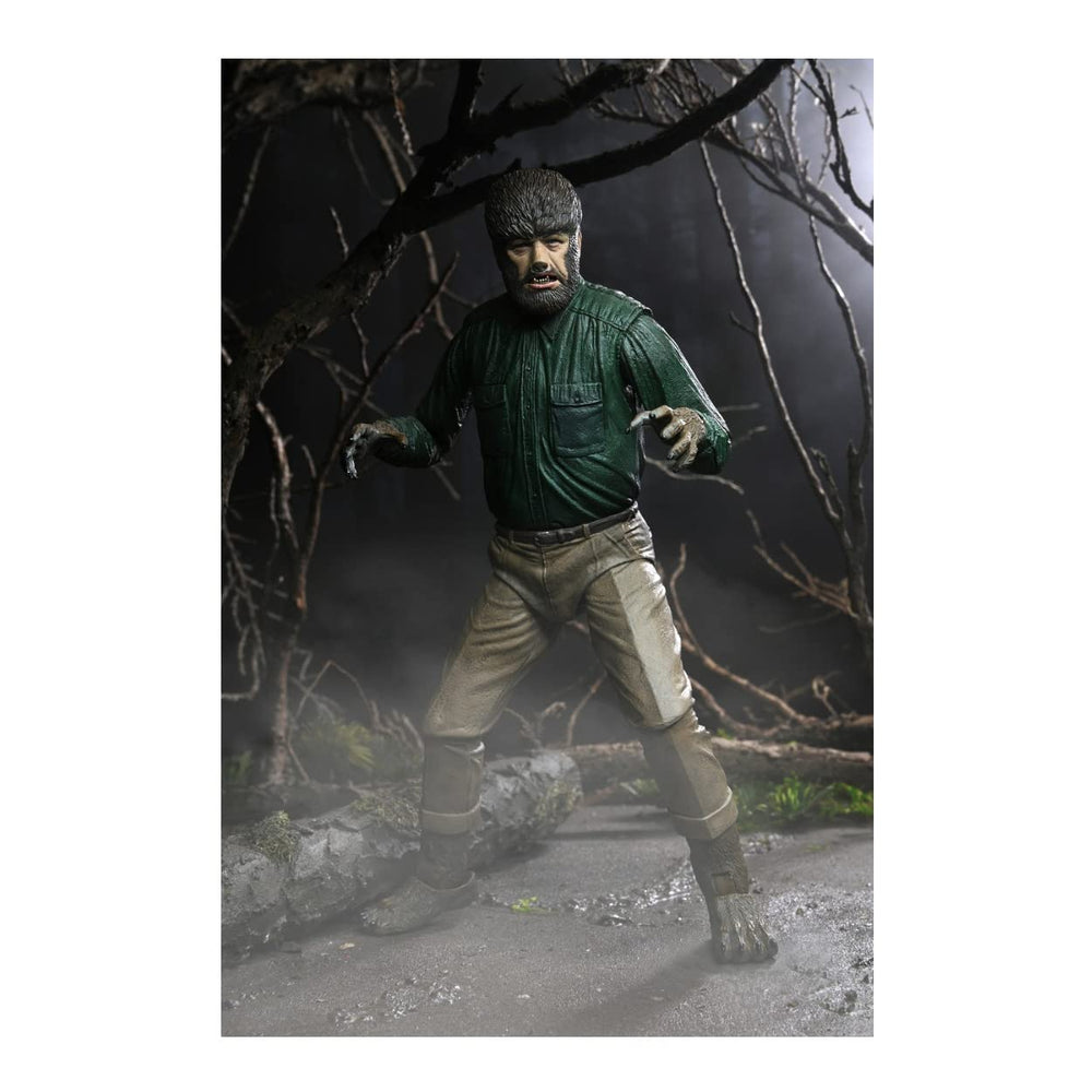 NECA Wolf Man Ultimate figure display stand for stable posing
