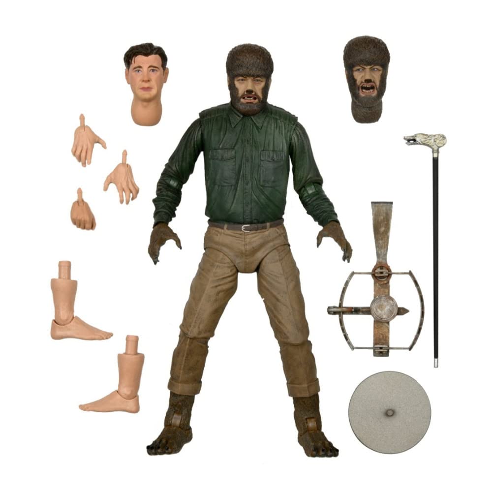 NECA Wolf Man Ultimate figure front view with authentic likeness and poseability