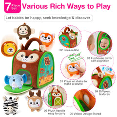 NECTAR BABY bear plush provides portable comfort for stroller or car rides.