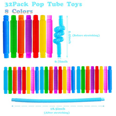 Neec bright pop tubes create satisfying sounds during stretching