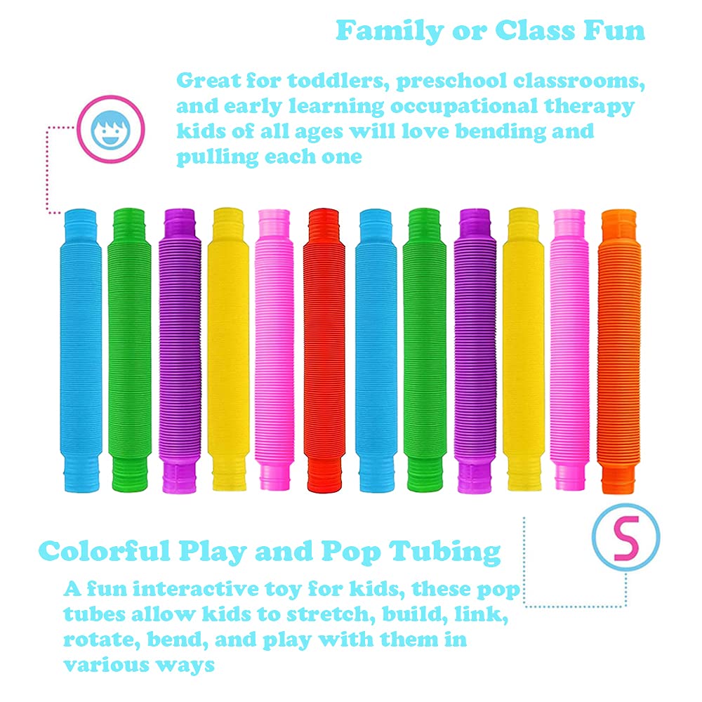 Tubes bending and twisting with Neec Pop Tubes to soothe restless hands