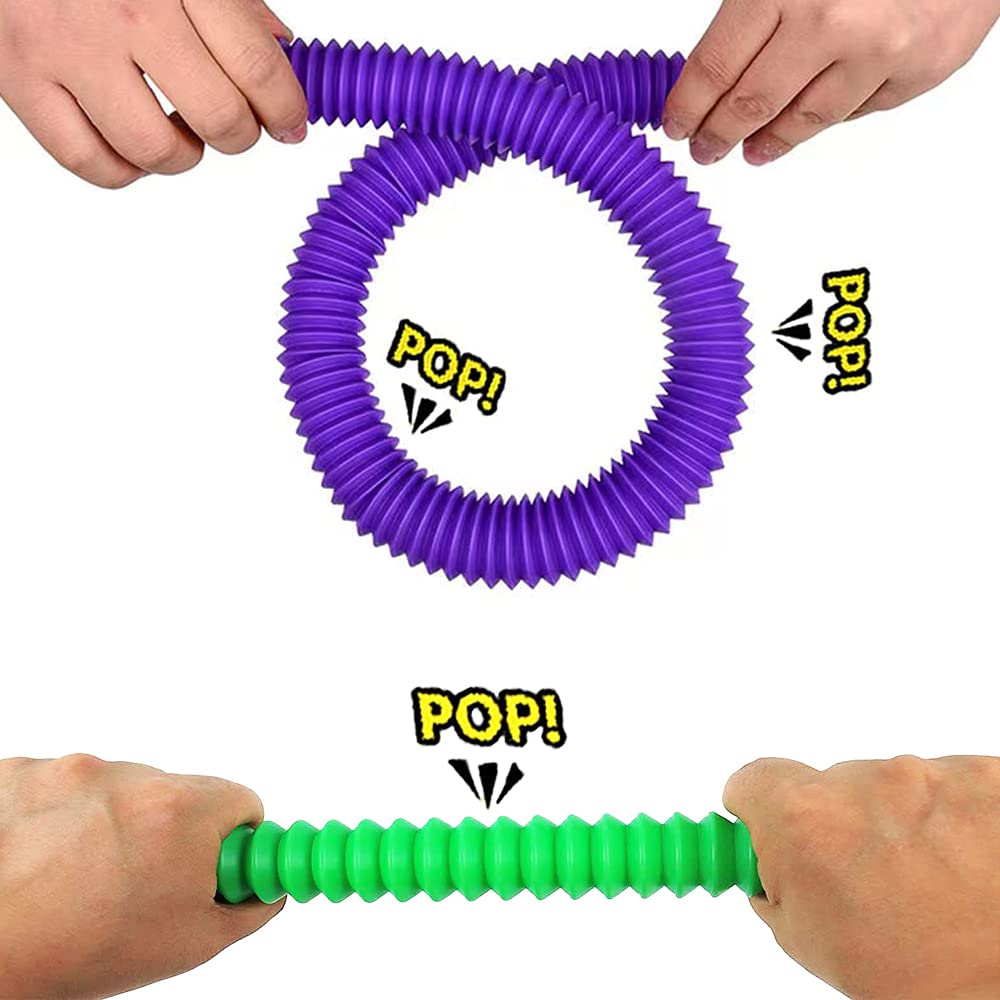 Assorted colors of Neec Pop Tubes highlighting playful learning potential