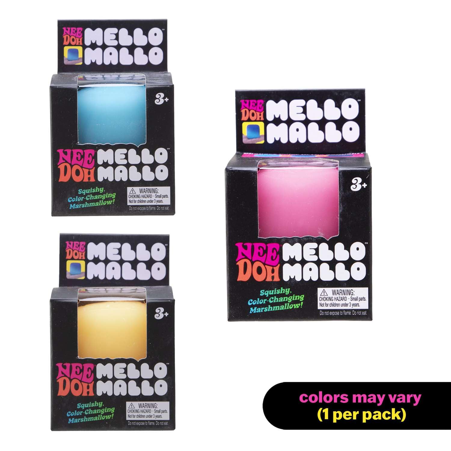 Needoh NeeDoh Mello Mallo doh-filled sensory toy for calming fidget moments.
