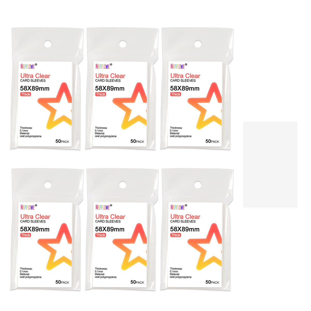 Neffliwe Kpop photocard sleeves front view showing sturdy packaging for safe storage
