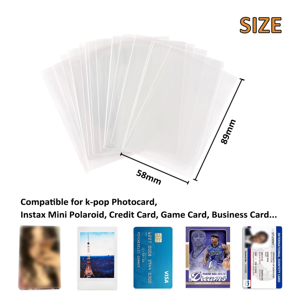 Neffliwe Kpop photocard sleeves stack of sleeves for organized trading card sets
