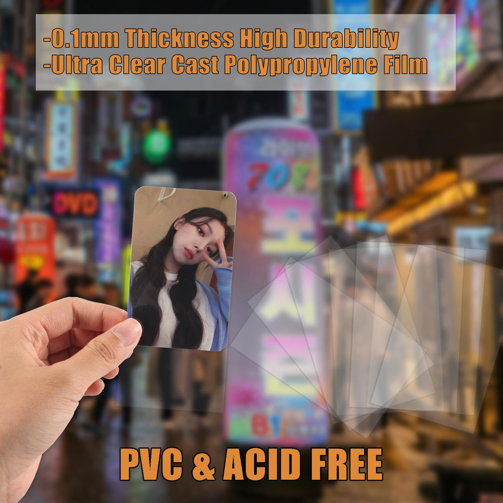 Neffliwe Kpop photocard sleeves ultra clear film highlights card presentation