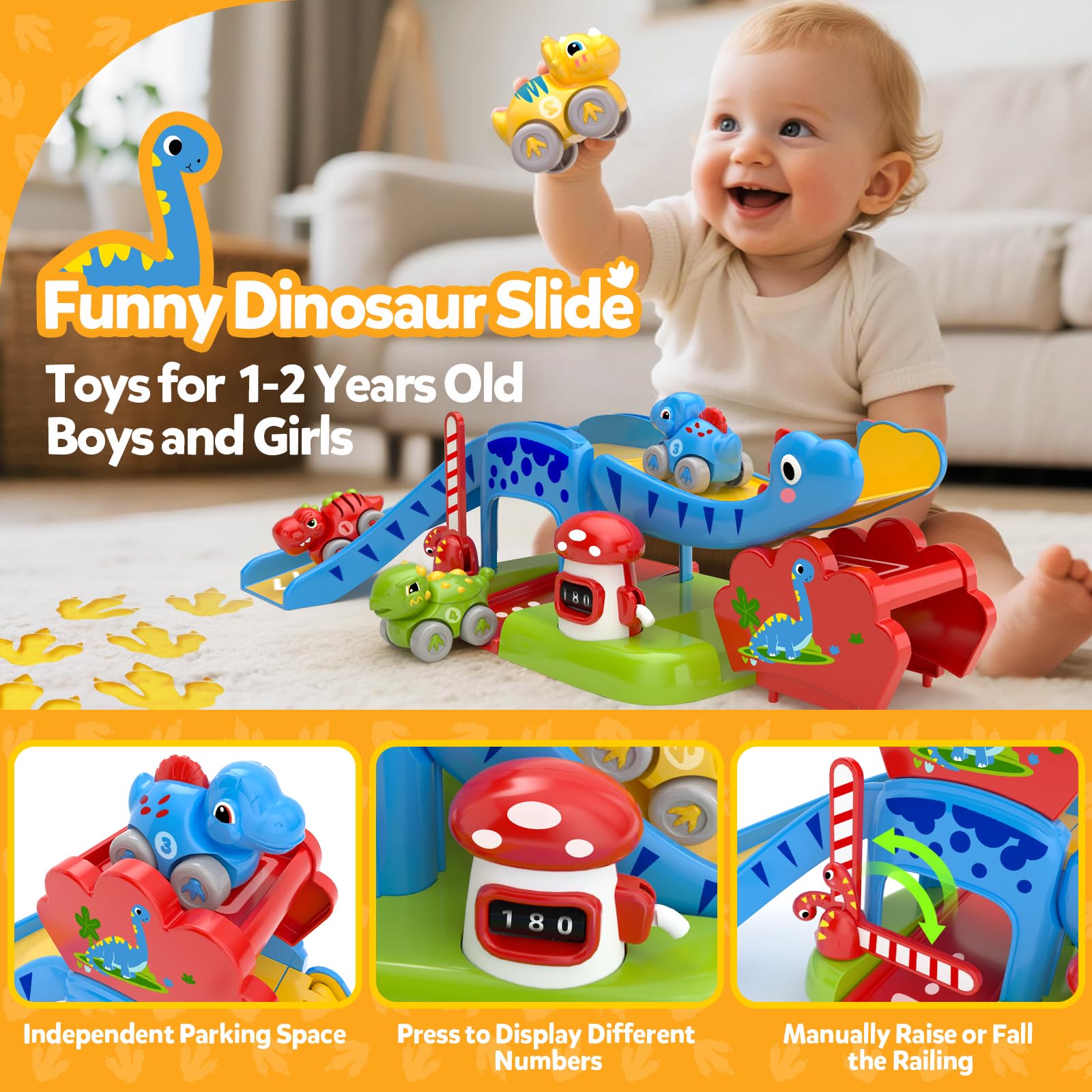 NEHEME playmat with slide set supports versatile indoor and outdoor toddler play.