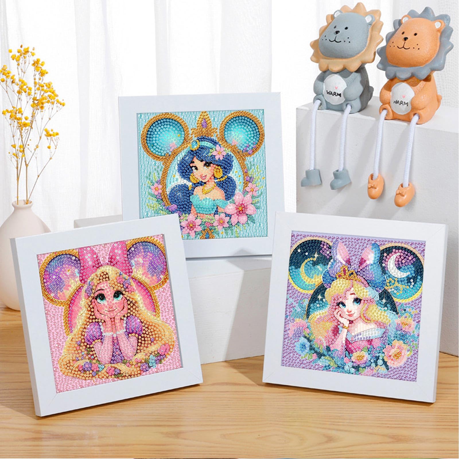 nekpiahu diamond painting pen and tray set helps kids place gems with precision.