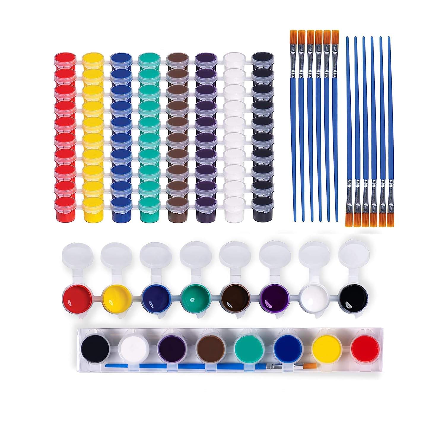 Neliblu 24-strip watercolor set with colorful pigments for classroom creativity
